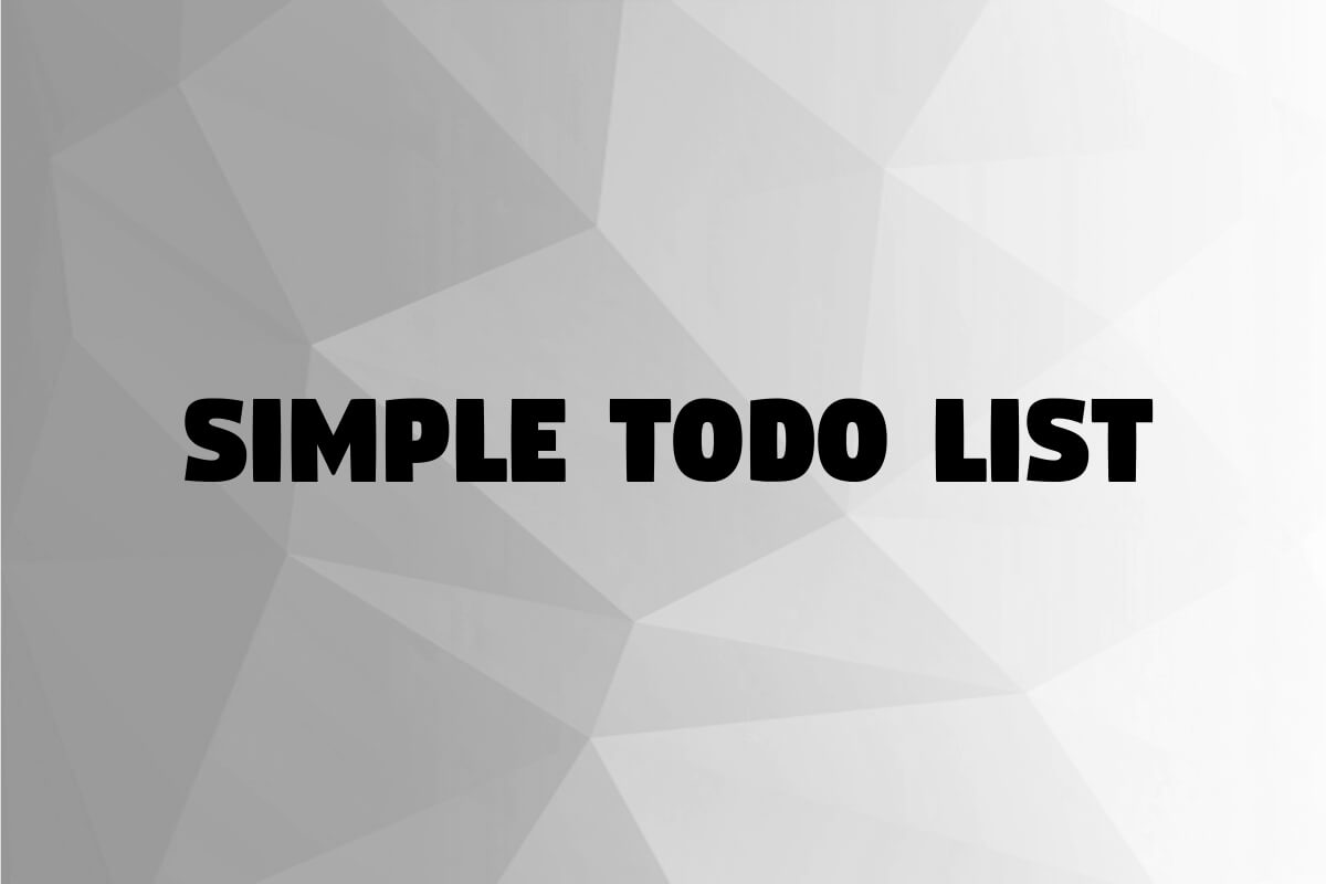 todo list app cover image